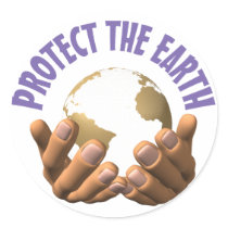 Protect the Earth (2) Round Sticker