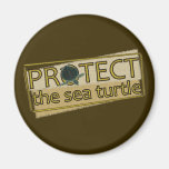 Protect the Sea Turtle Refrigerator Magnet
