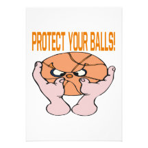 Protect Your Balls Custom Invites