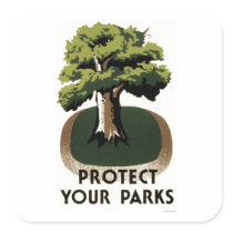 Protect Your Parks Square Sticker