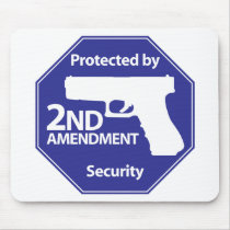 Protected by 2nd Amendment - Blue