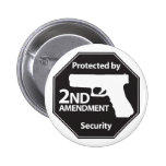 Protected by 2nd Amendment Buttons
