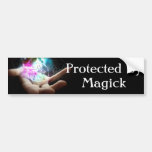 Protected by Magick Bumper Sticker
