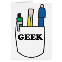 Protecteur drôle de poche de GEEK Cartes De Vœux