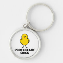 Protestant Chick Key Chain