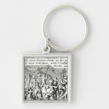 Protesters in Edinburgh, 1637 Key Chains