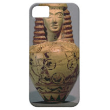 Proto-Corinthian aryballos with a human head, deco iPhone 5 Case