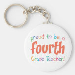 Proud 4th Grade Teacher Keychains