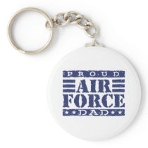 Proud Air force Dad Key Chains