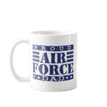 Proud Air force Dad Mugs
