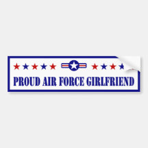 Proud Air Force Girlfriend Bumper Sticker