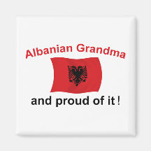 Proud Albanian Grandma 2 Refrigerator Magnets