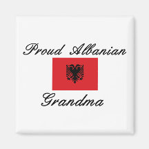 Proud Albanian Grandma Fridge Magnets
