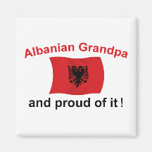 Proud Albanian Grandpa Magnets