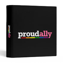 Proud Ally Dark Avery Binder binders
