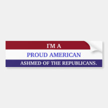 PROUD AMERICAN Bumper Sticker