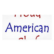 Proud American Chef Custom Photo Card
