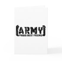 Proud Army Best Friend - Tattered Greeting Cards