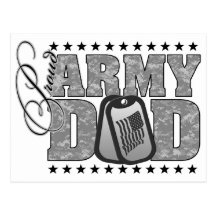Proud Army Dad ACU Post Card