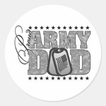 Proud Army Dad ACU Stickers