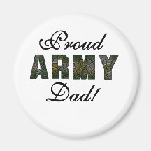 Proud Army Dad Fridge Magnets