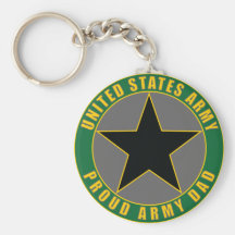Proud Army Dad Keychain