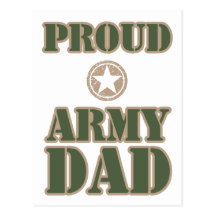 Proud Army Dad Postcard
