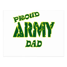Proud Army Dad Postcard