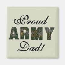 Proud Army Dad Tshirts and Gifts Fridge Magnets