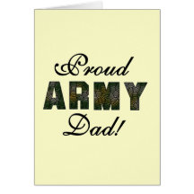 Proud Army Dad Tshirts and Gifts Greeting Card