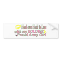 Proud Army Girl Bumper Stickers