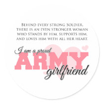 Proud Army Girlfriend Sticker