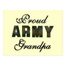 Proud Army Grandpa Tshirts and Gifts Postcard