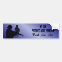 Proud Army Mom Bumper Stickers