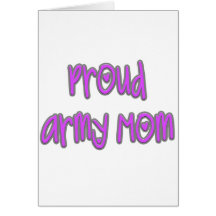 Proud Army Mom Greeting Card