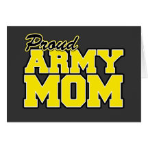Proud Army Mom Greeting Cards