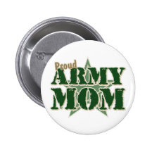 Proud Army Mom Pinback Button