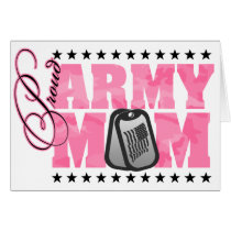 Proud Army Mom Pink Camo Card