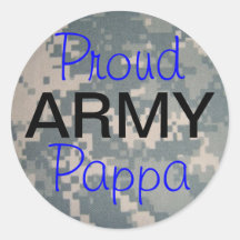 Proud Army Pappa Sticker