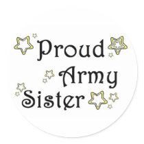 proud army sister sticker