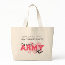 Proud Army Wife Canvas Bag