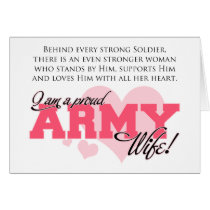Proud Army Wife Cards