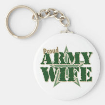 Proud Army Wife Key Chain