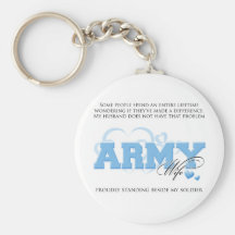 Proud ARMY Wife Key Chain