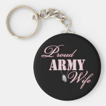 Proud Army Wife Keychains