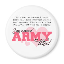 Proud Army Wife Refrigerator Magnet