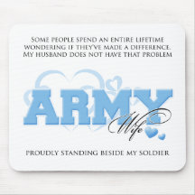 Proud ARMY Wife Mouse Mats