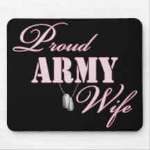 Proud Army Wife Mousepad