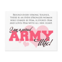Proud Army Wife Postcards