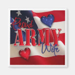 "Proud ARMY Wife" Refrigerator Magnets